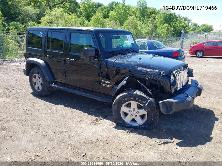 2017 Jeep Wrangler Unlimited Sport 4X4 VIN: 1C4BJWDG9HL719466 Lot: 39535956