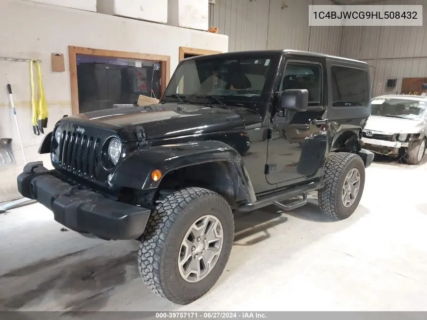 1C4BJWCG9HL508432 2017 Jeep Wrangler Rubicon 4X4