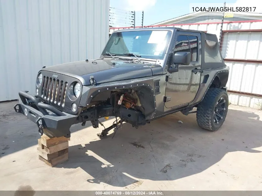 1C4AJWAG5HL582817 2017 Jeep Wrangler Sport 4X4