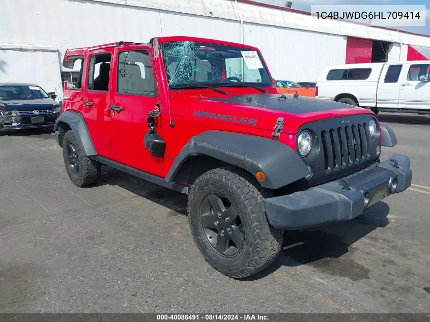 1C4BJWDG6HL709414 2017 Jeep Wrangler Unlimited Big Bear 4X4