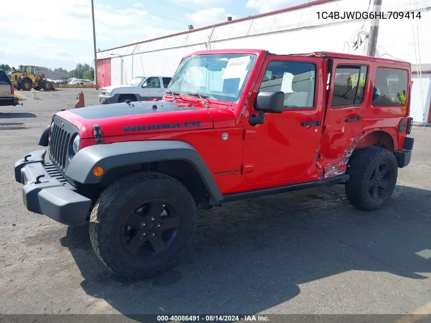 1C4BJWDG6HL709414 2017 Jeep Wrangler Unlimited Big Bear 4X4