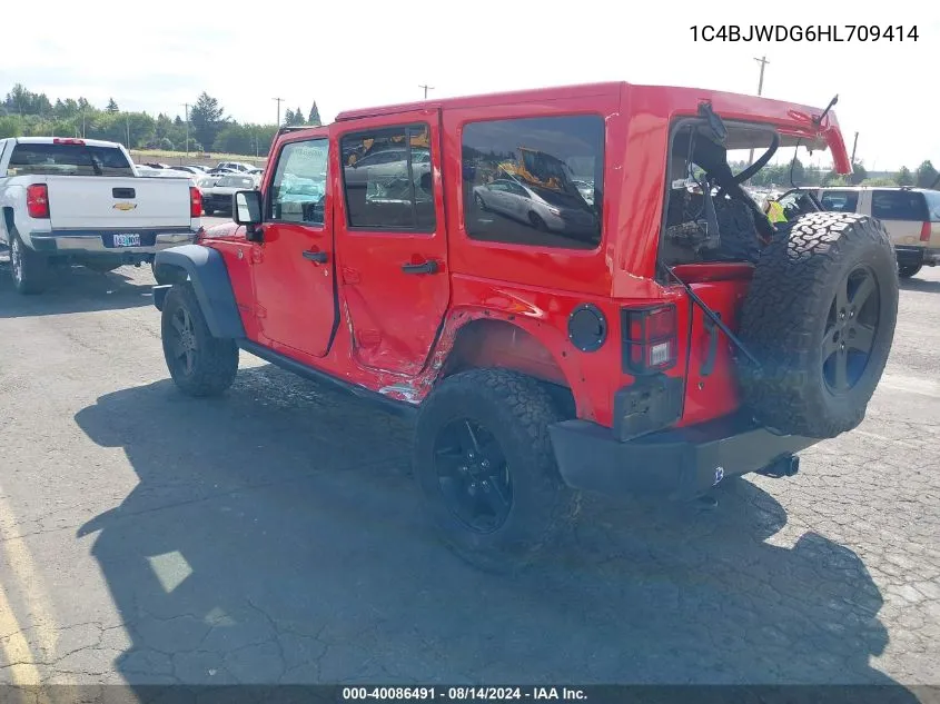 1C4BJWDG6HL709414 2017 Jeep Wrangler Unlimited Big Bear 4X4