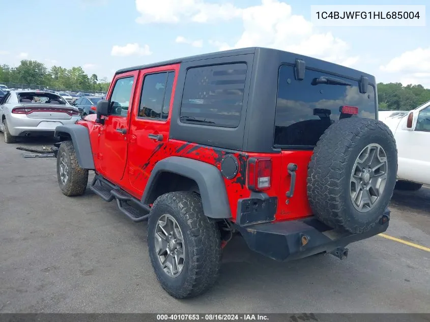 1C4BJWFG1HL685004 2017 Jeep Wrangler Unlimited Rubicon 4X4