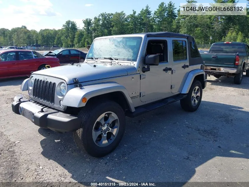 1C4BJWEG0HL668132 2017 Jeep Wrangler Unlimited Sahara