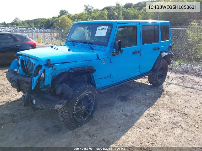 2017 Jeep Wrangler Unlimited Winter 4X4 VIN: 1C4BJWEG5HL650631 Lot: 40153761