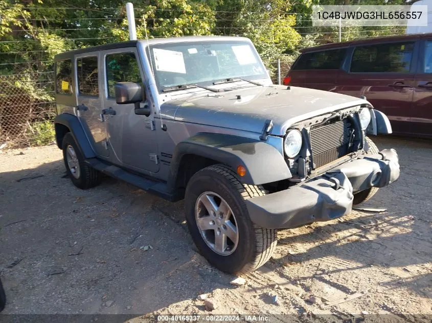 2017 Jeep Wrangler Unlimited Sport 4X4 VIN: 1C4BJWDG3HL656557 Lot: 40165337