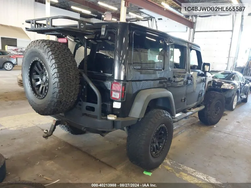 1C4BJWDG2HL665587 2017 Jeep Wrangler Unlimited Big Bear 4X4