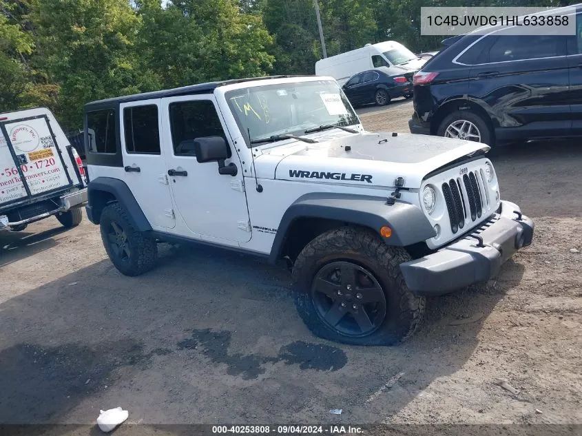 1C4BJWDG1HL633858 2017 Jeep Wrangler Unlimited Big Bear 4X4