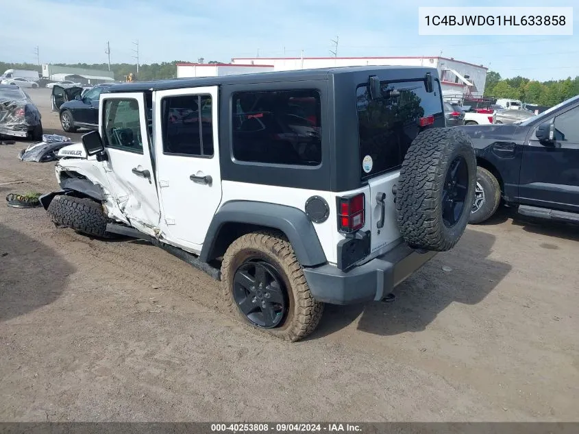 1C4BJWDG1HL633858 2017 Jeep Wrangler Unlimited Big Bear 4X4