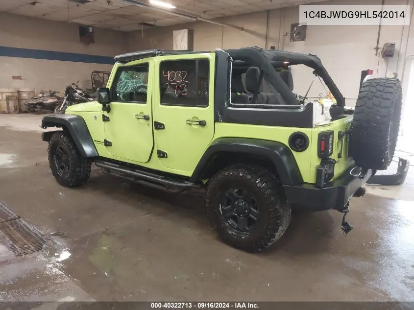 1C4BJWDG9HL542014 2017 Jeep Wrangler Unlimited Sport 4X4