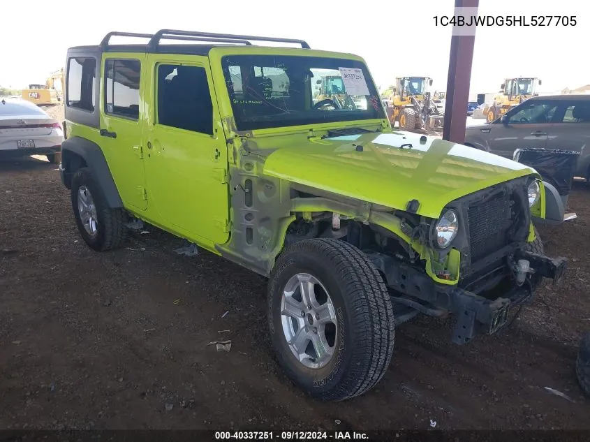 2017 Jeep Wrangler Unlimited Sport VIN: 1C4BJWDG5HL527705 Lot: 40337251