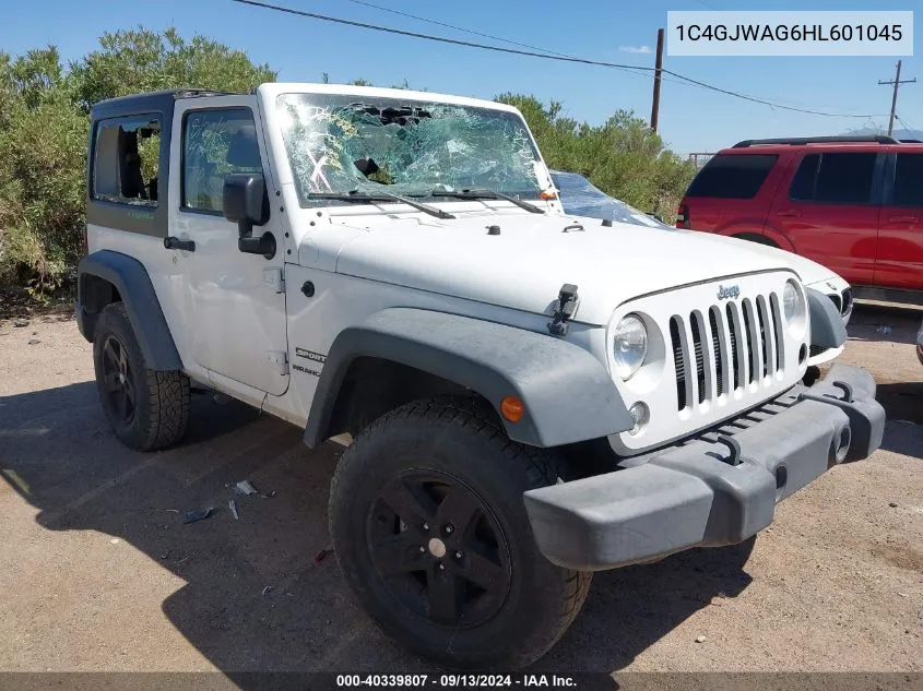 2017 Jeep Wrangler Sport VIN: 1C4GJWAG6HL601045 Lot: 40339807