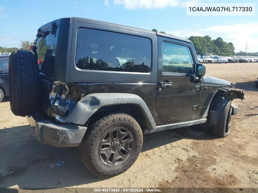 2017 Jeep Wrangler Sport VIN: 1C4AJWAG7HL717330 Lot: 40373943