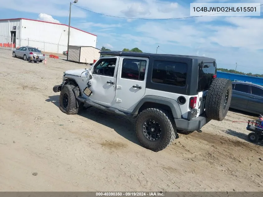 1C4BJWDG2HL615501 2017 Jeep Wrangler Unlimited Sport 4X4