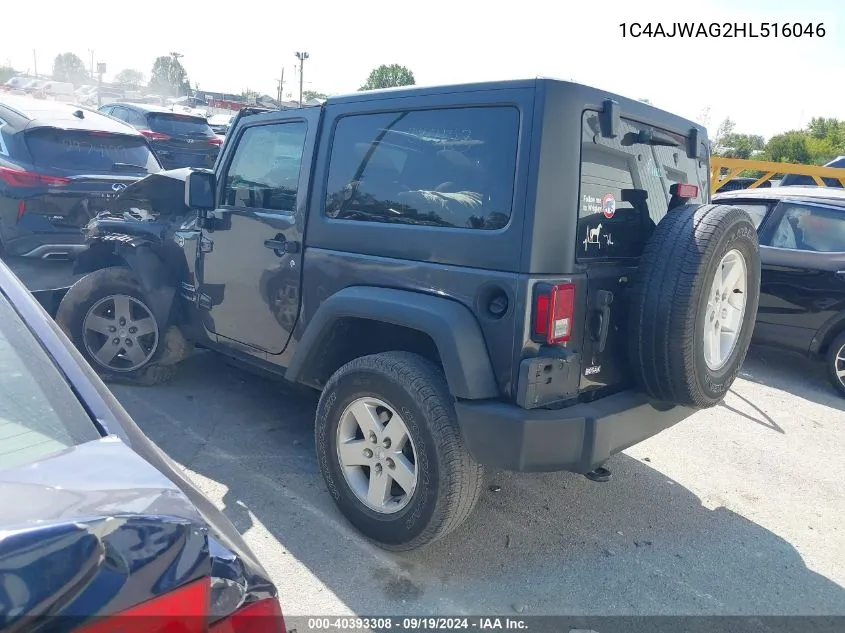 1C4AJWAG2HL516046 2017 Jeep Wrangler Sport 4X4