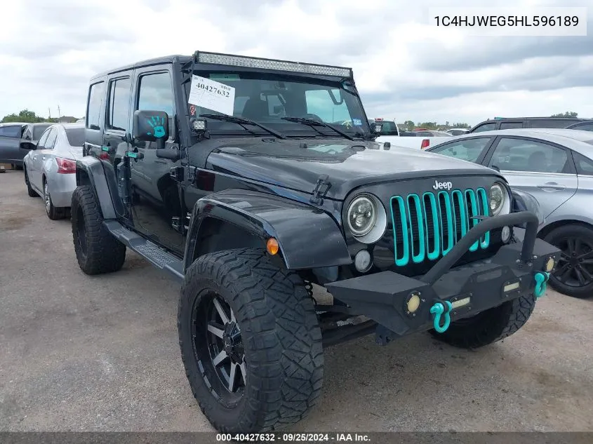 1C4HJWEG5HL596189 2017 Jeep Wrangler Unlimited Sahara 4X4