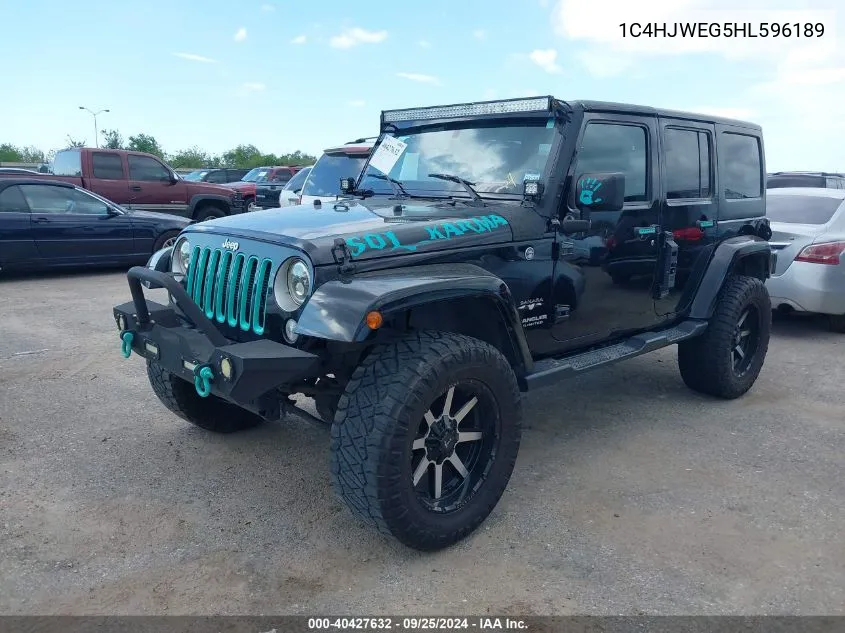 1C4HJWEG5HL596189 2017 Jeep Wrangler Unlimited Sahara 4X4