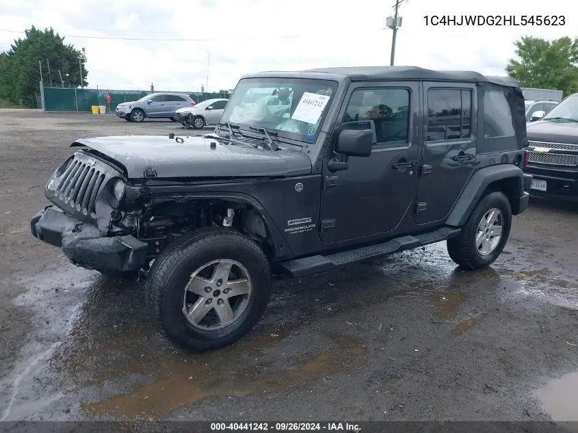 1C4HJWDG2HL545623 2017 Jeep Wrangler Unlimited Sport 4X4