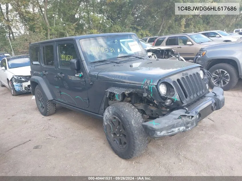 2017 Jeep Wrangler Unlimited Sport VIN: 1C4BJWDG6HL617686 Lot: 40441531