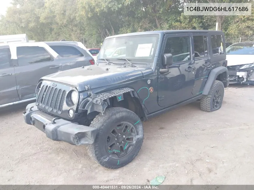 1C4BJWDG6HL617686 2017 Jeep Wrangler Unlimited Sport