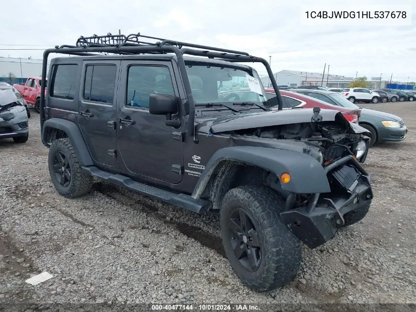 1C4BJWDG1HL537678 2017 Jeep Wrangler Unlimited Sport