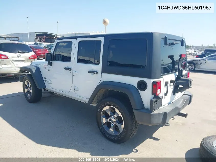 2017 Jeep Wrangler Unlimited Sport 4X4 VIN: 1C4HJWDG5HL601957 Lot: 40516504