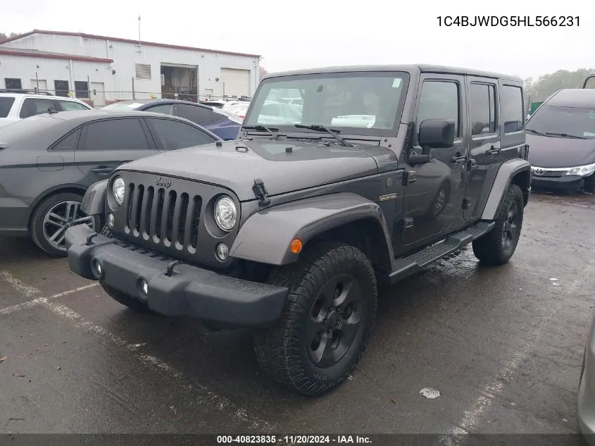 2017 Jeep Wrangler Unlimited Freedom 4X4 VIN: 1C4BJWDG5HL566231 Lot: 40823835