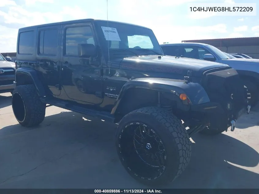 1C4HJWEG8HL572209 2017 Jeep Wrangler Unlimited Sahara 4X4