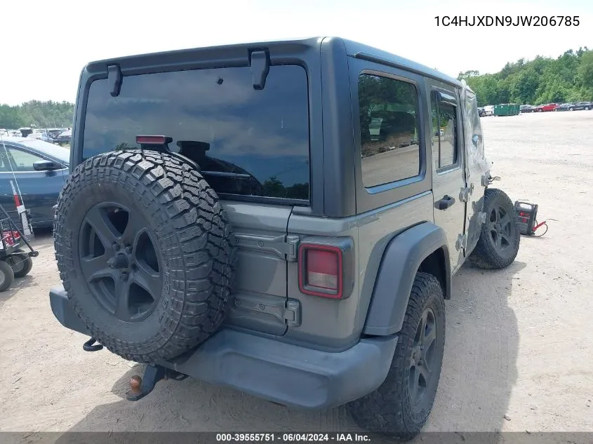 1C4HJXDN9JW206785 2018 Jeep Wrangler Unlimited Sport S 4X4