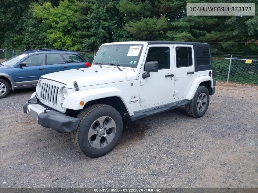 2018 Jeep Wrangler Jk Unlimited Sahara VIN: 1C4HJWEG9JL873173 Lot: 39910596