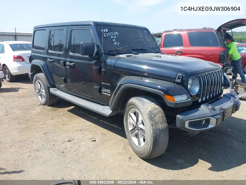 2018 Jeep Wrangler Unlimited Sahara 4X4 VIN: 1C4HJXEG9JW306904 Lot: 39922086