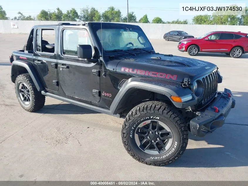 1C4HJXFG3JW174530 2018 Jeep Wrangler Unlimited Rubicon 4X4