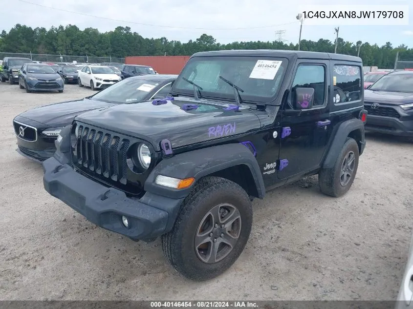 2018 Jeep Wrangler Sport VIN: 1C4GJXAN8JW179708 Lot: 40146454