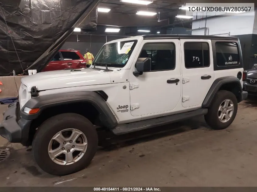 2018 Jeep Wrangler Unlimited Sport S 4X4 VIN: 1C4HJXDG8JW280507 Lot: 40154411