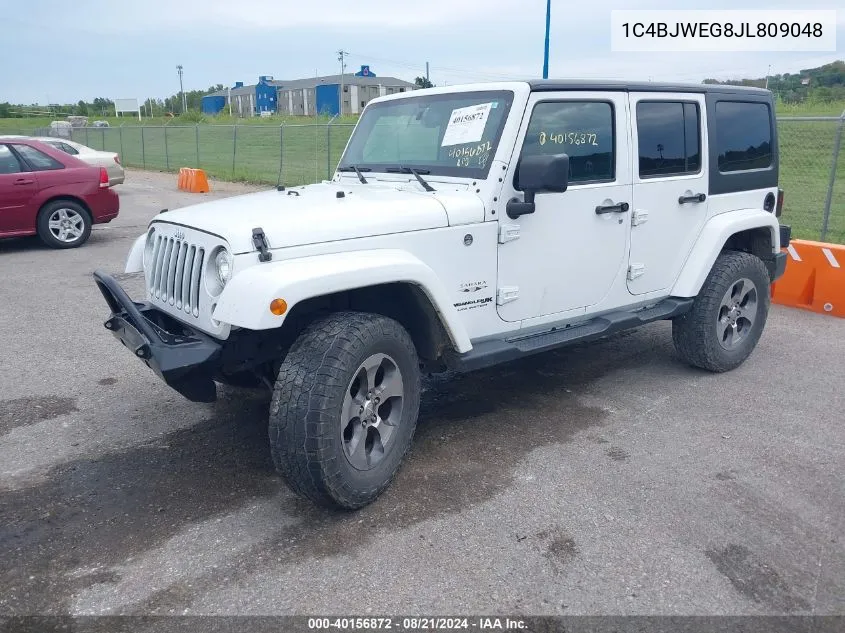 2018 Jeep Wrangler Sahara VIN: 1C4BJWEG8JL809048 Lot: 40156872