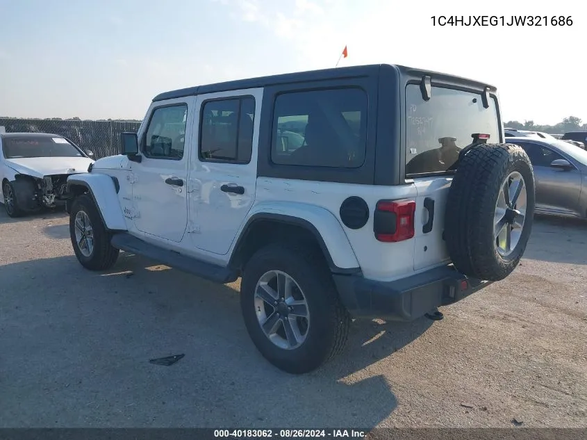 1C4HJXEG1JW321686 2018 Jeep Wrangler Unlimited Sahara 4X4