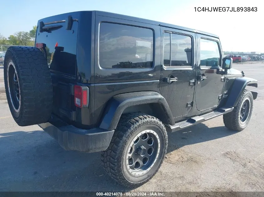 1C4HJWEG7JL893843 2018 Jeep Wrangler Jk Unlimited Sahara