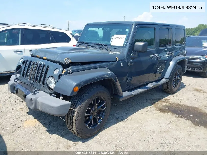 2018 Jeep Wrangler Jk Unlimited Altitude 4X4 VIN: 1C4HJWEG8JL882415 Lot: 40214841