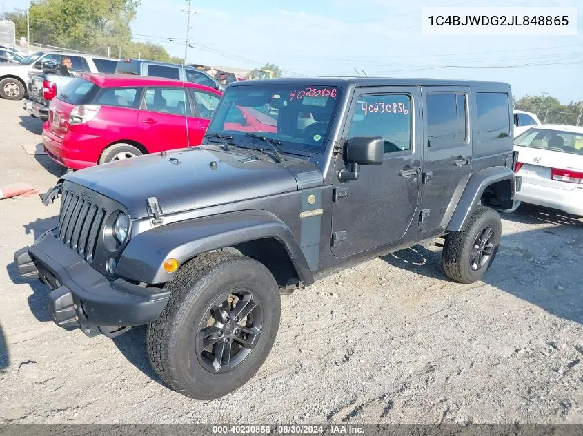 2018 Jeep Wrangler Jk Unlimited Freedom Edition 4X4 VIN: 1C4BJWDG2JL848865 Lot: 40230856