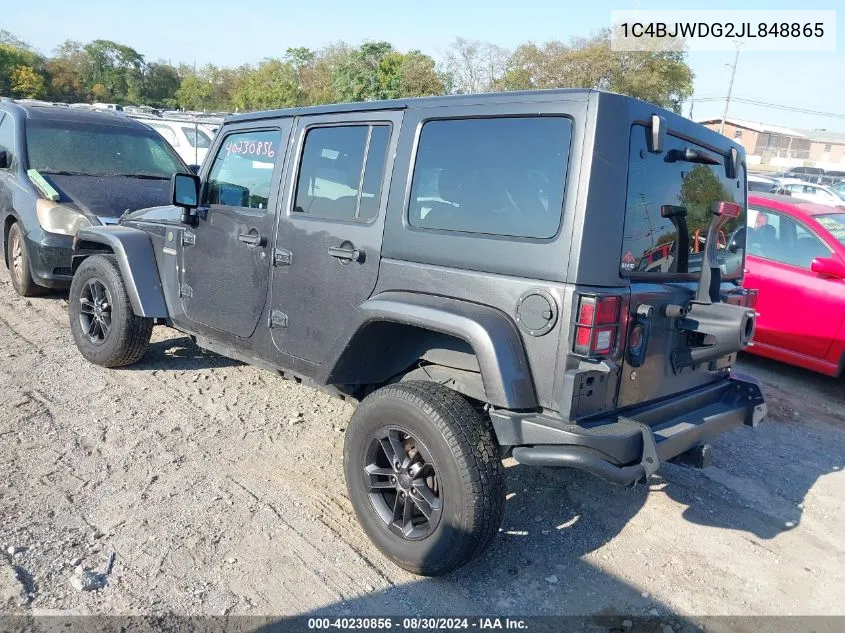 2018 Jeep Wrangler Jk Unlimited Freedom Edition 4X4 VIN: 1C4BJWDG2JL848865 Lot: 40230856