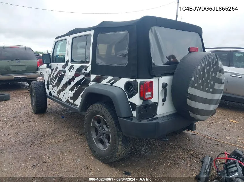 1C4BJWDG6JL865264 2018 Jeep Wrangler Jk Unlimited Sport 4X4