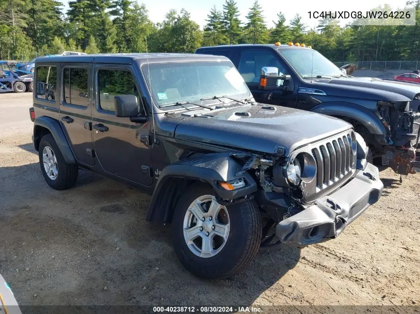 2018 Jeep Wrangler Unlimited Sport S 4X4 VIN: 1C4HJXDG8JW264226 Lot: 40238712