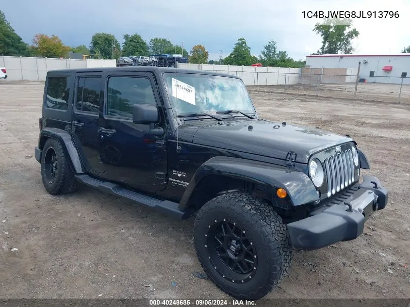 1C4BJWEG8JL913796 2018 Jeep Wrangler Jk Unlimited Sahara