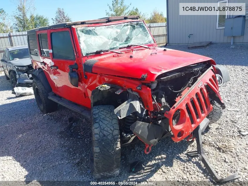 2018 Jeep Wrangler Jk Unlimited Sport VIN: 1C4BJWDG1JL878875 Lot: 40254955