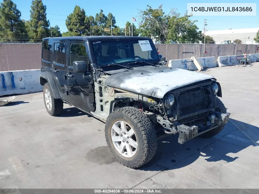 1C4BJWEG1JL843686 2018 Jeep Wrangler Jk Unlimited Sahara