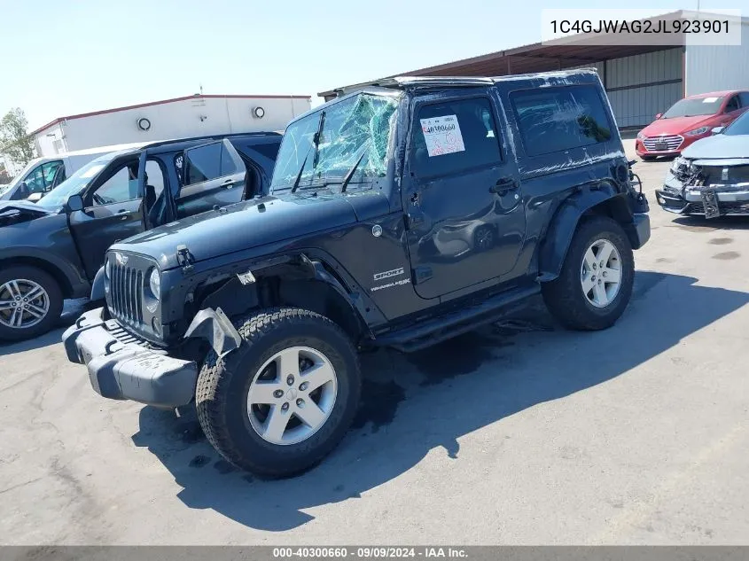 2018 Jeep Wrangler Jk Sport S 4X4 VIN: 1C4GJWAG2JL923901 Lot: 40300660