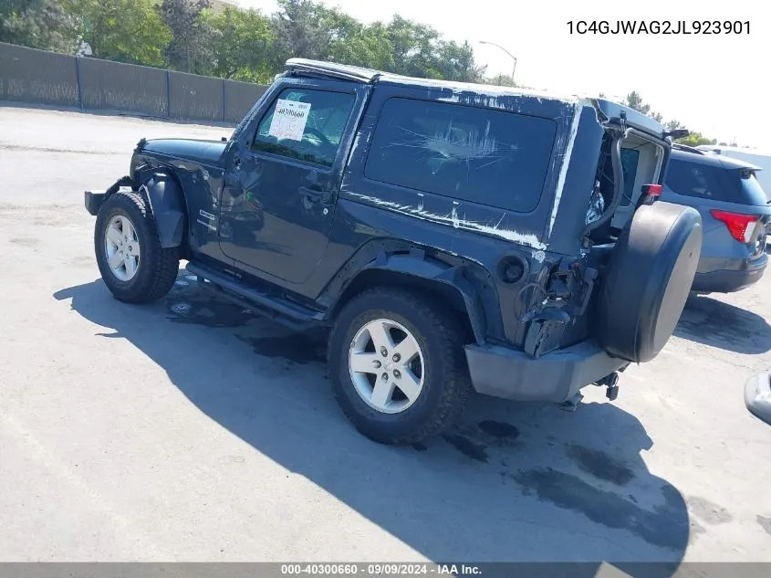 2018 Jeep Wrangler Jk Sport S 4X4 VIN: 1C4GJWAG2JL923901 Lot: 40300660