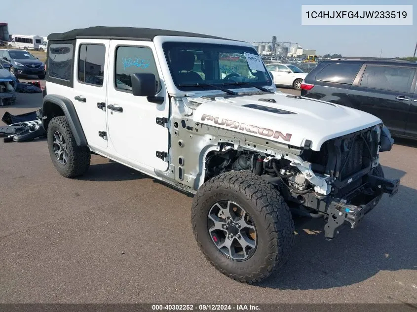 1C4HJXFG4JW233519 2018 Jeep Wrangler Unlimited Rubicon