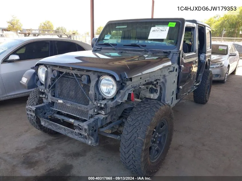 1C4HJXDG6JW179353 2018 Jeep Wrangler Unlimited Sport