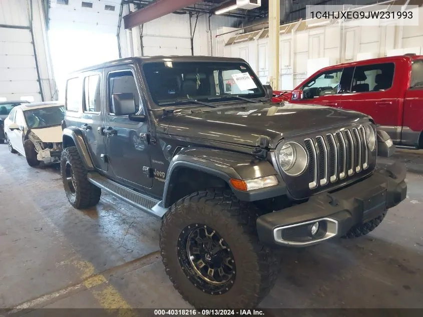 2018 Jeep Wrangler Unlimited Sahara VIN: 1C4HJXEG9JW231993 Lot: 40318216